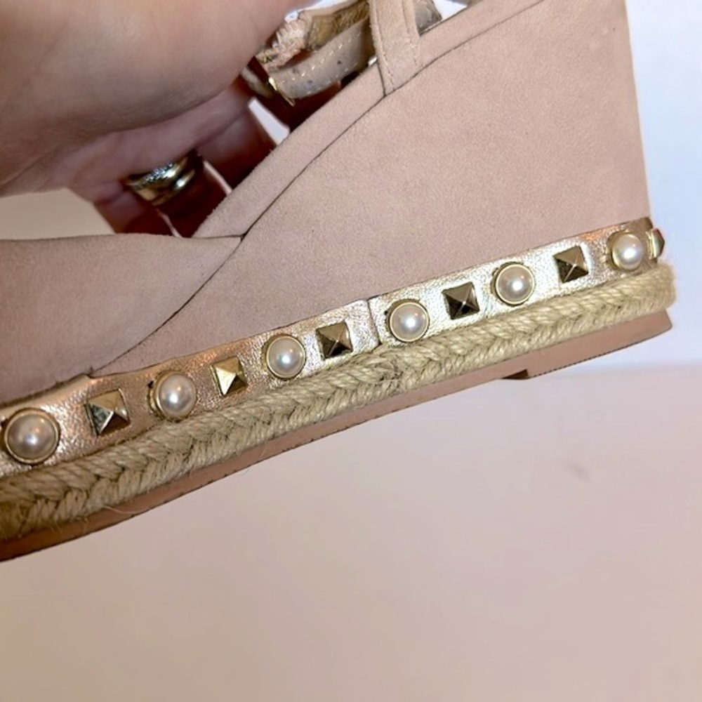 LILLY PULITZER Hadley Suede Wedge Espadrilles. Sz 9 - Picture 9 of 12